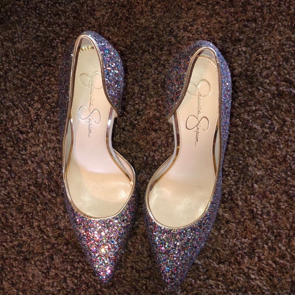 Jessica Simpson sparkly pointy toed stilettos - Picture 4 of 4